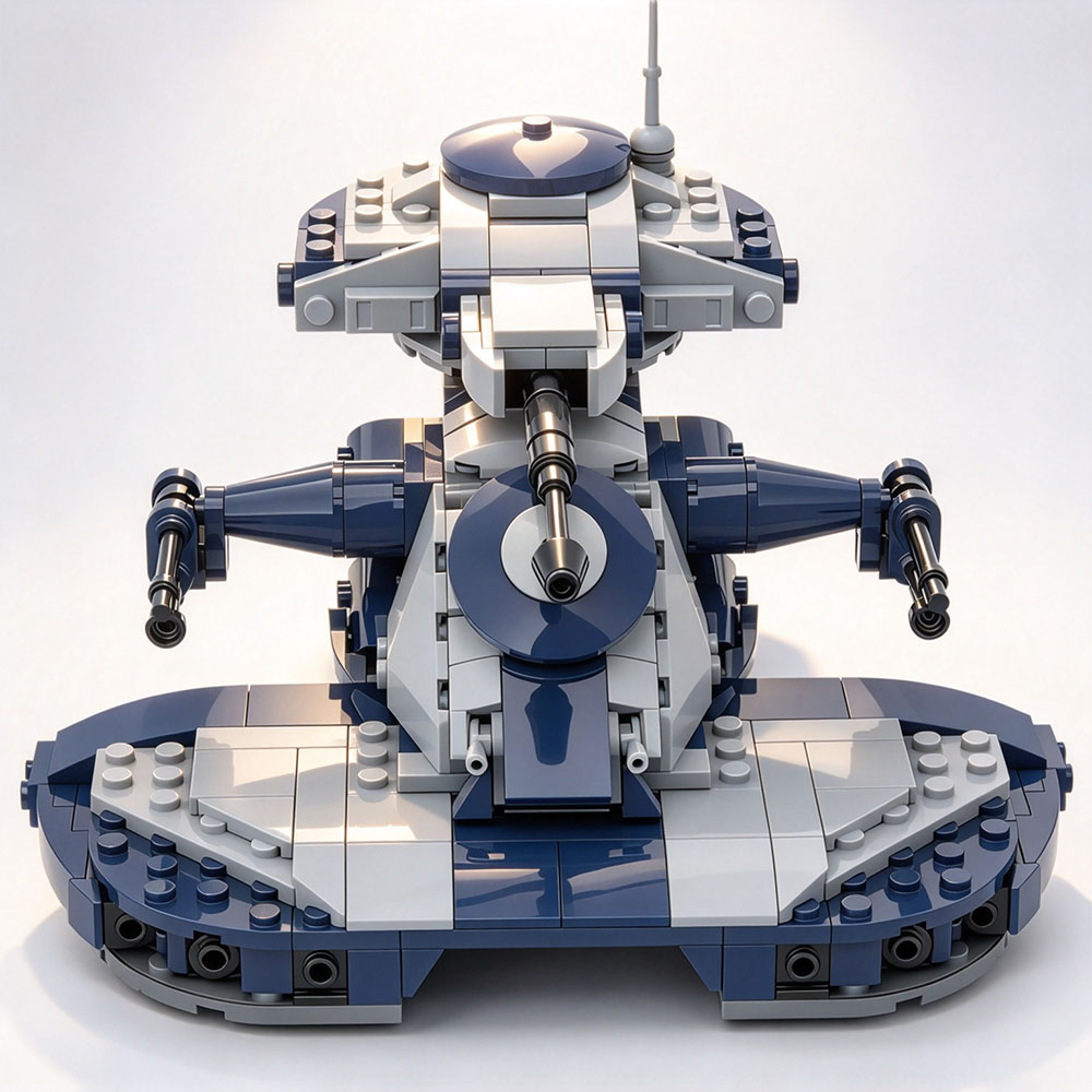 Lego Compatible Military Tank - MOC Klasyczne Akcesoria Filmowe Star Wars