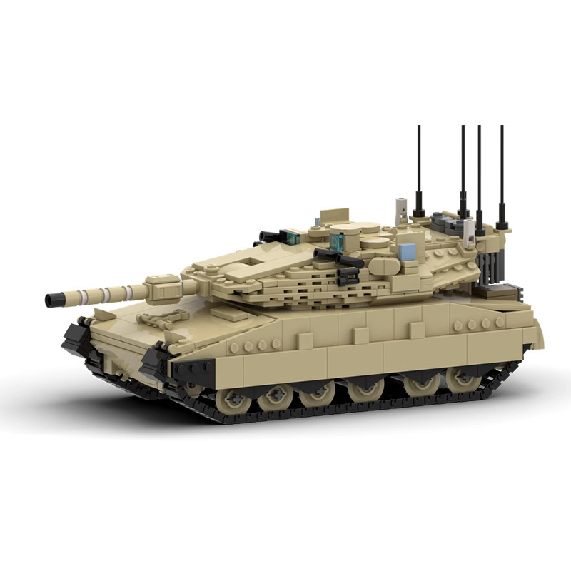 Lego Compatible Military Tank - Klocki Czołgu Merkava Mk4, Nowoczesny Model