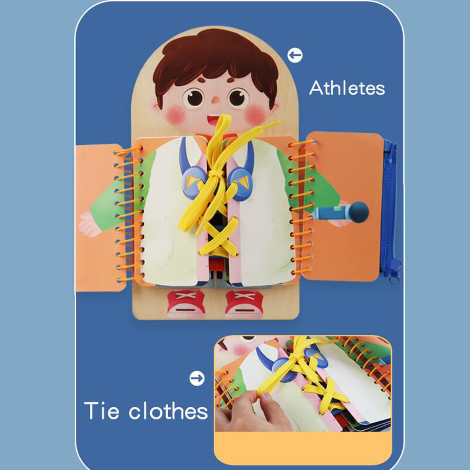 Montessori Wooden Busy Board Toddler - Drewniana zabawka Montessori dla małych dzieci