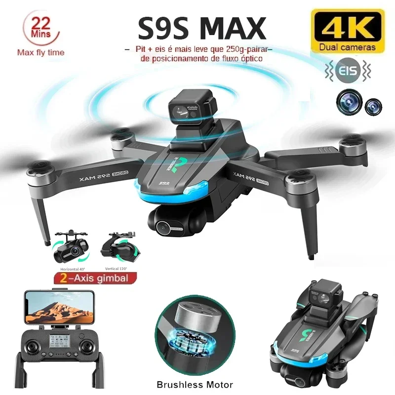 NOWOŚĆ S9S MAX MINI Drone 4K 2 – Fpv Brushless Rc Drone 4K recenzja i cena