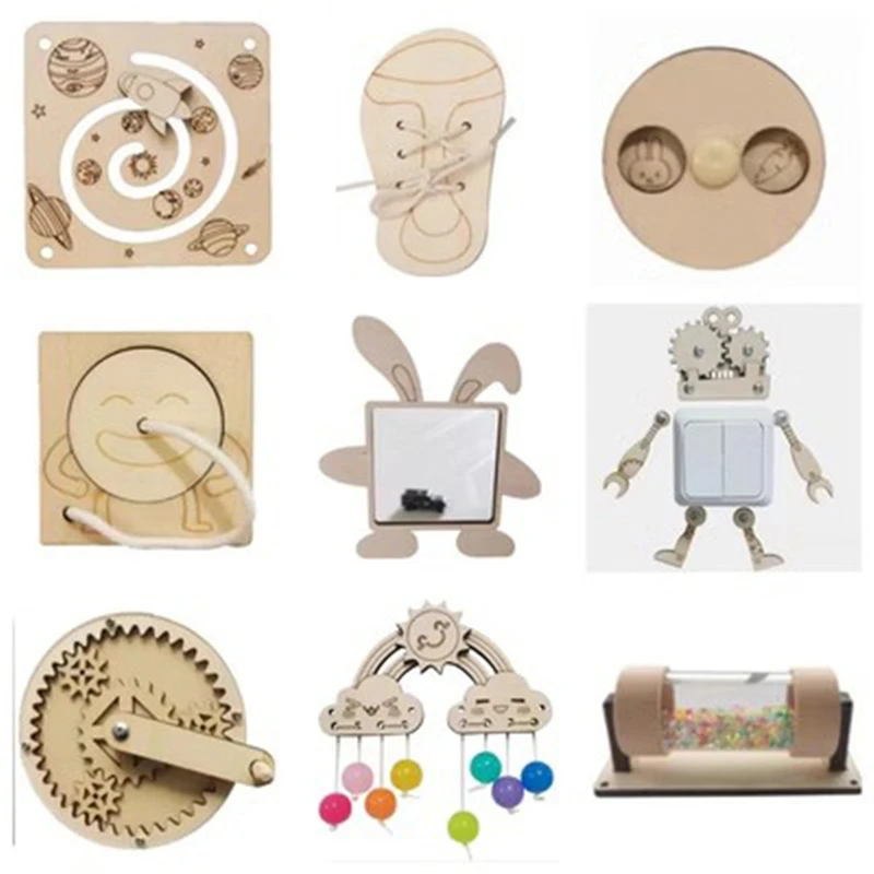 Montessori Busy Board DIY akce – Montessori Wooden Busy Board Toddler recenzja i cena
