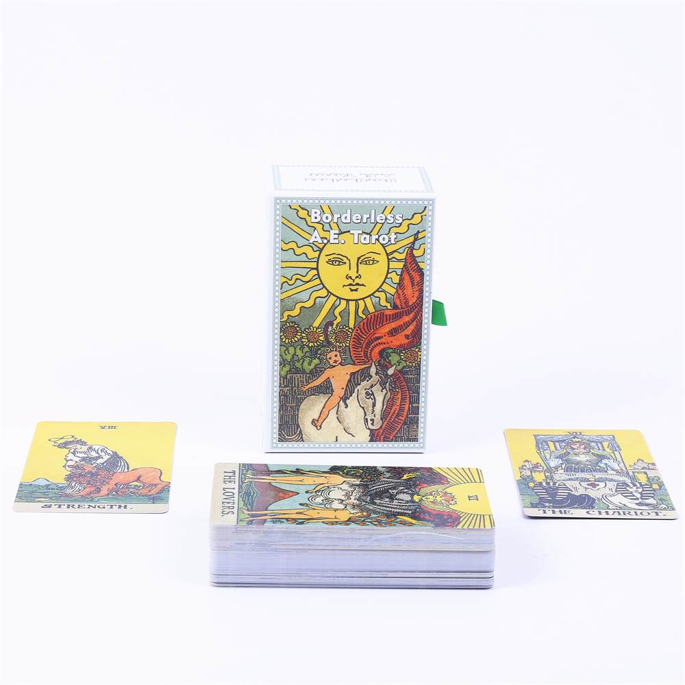 12*7cm bez obramowania A.E. Ta – Tarot Cards Deck With Guidebook recenzja i cena