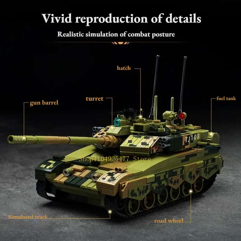 KEEPPLEY Klocki Konstrukcyjne  – Lego Compatible Military Tank recenzja i cena