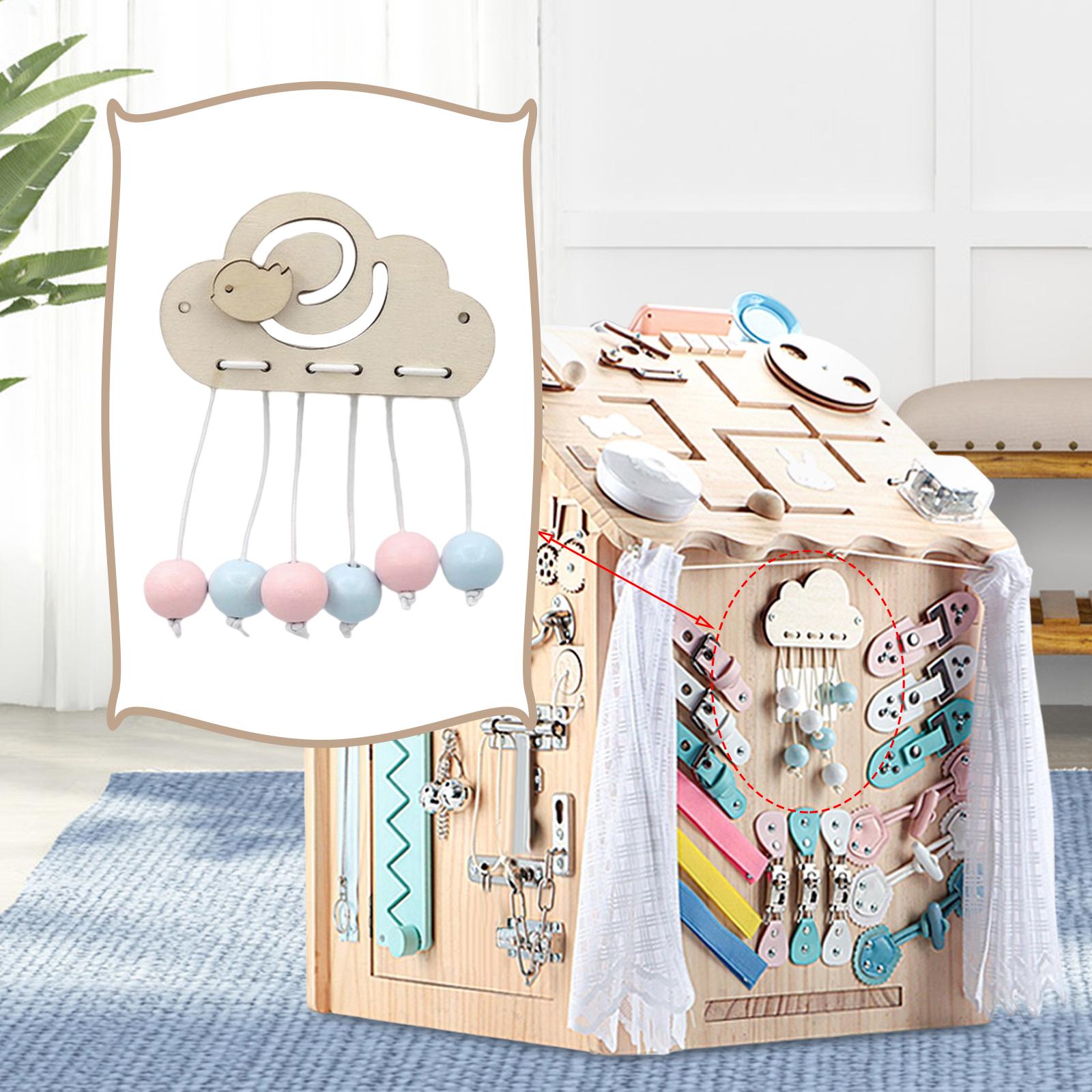 Materiały do tablicy sensorycz – Montessori Wooden Busy Board Toddler recenzja i cena