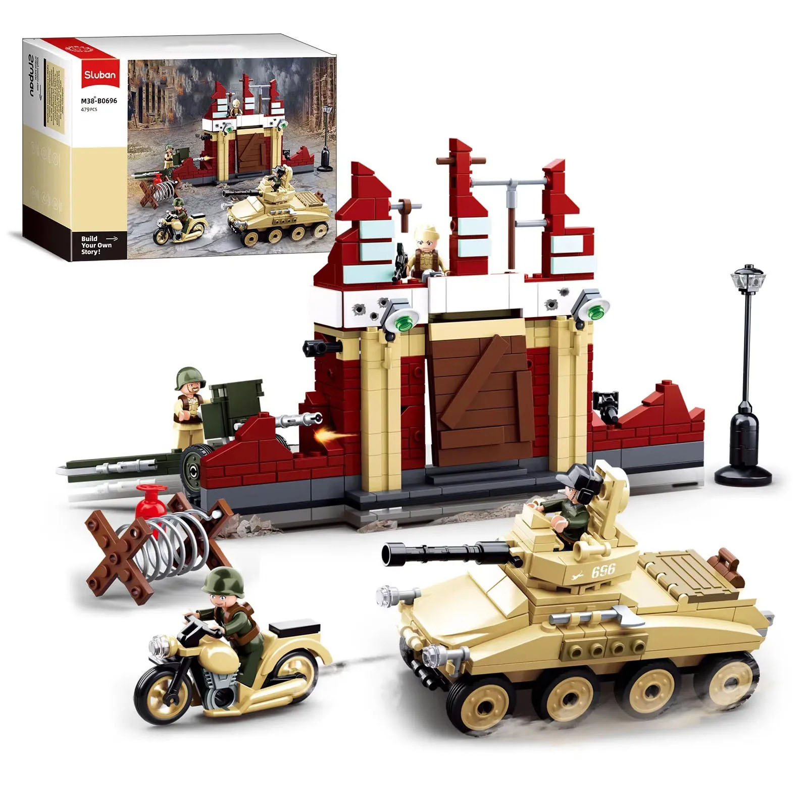 Zestaw Klocków Konstrukcyjnych – Lego Compatible Military Tank recenzja i cena